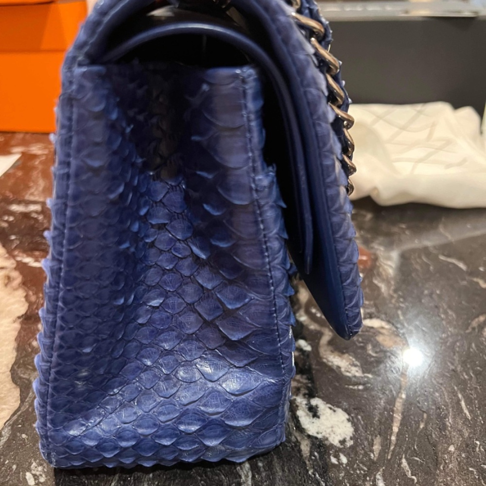 Chanel Jumbo classic Python - Picture 3 of 6